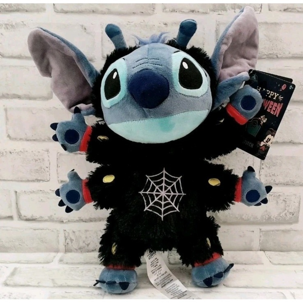 Disney Store 14" Plush Spider Stitch Lilo And Stitch Halloween Stuffed Animal